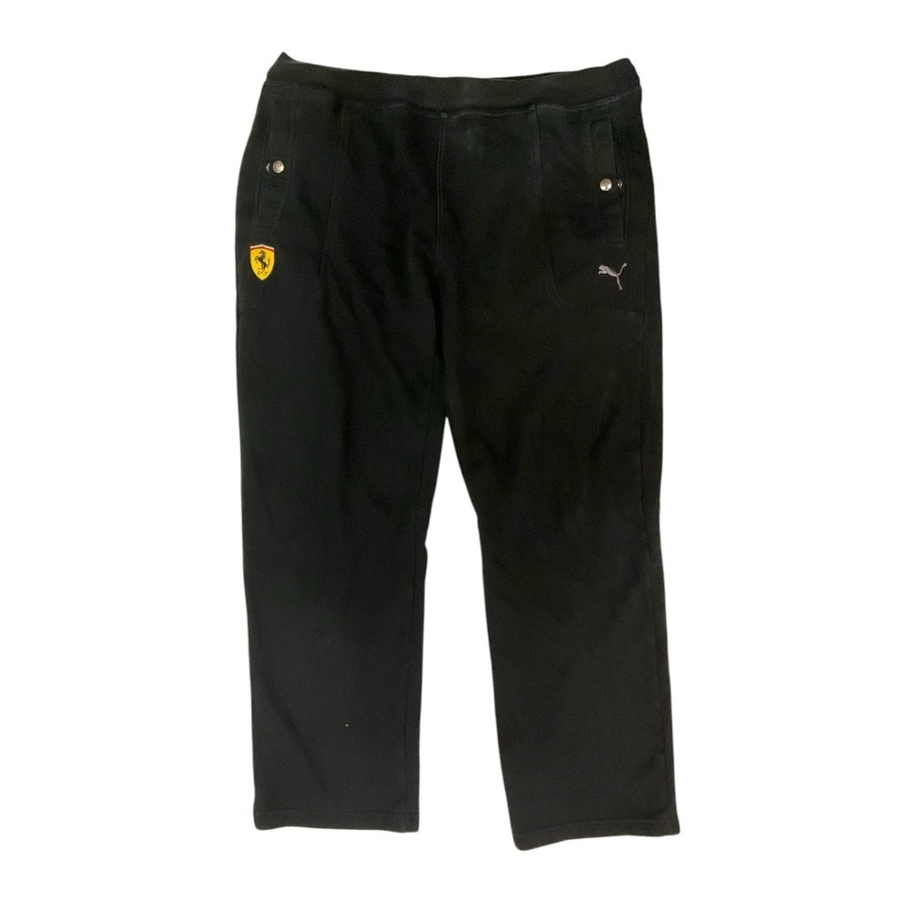 🏁 PUMA x Ferrari Scuderia Sweatpants 🖤 F1 Blackout Track Pants | Size L / 52-54